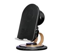 Support de téléphone - Support de téléphone portable de bureau, support de charge | Base en d'aluminium réglable antidérapant Berceau polyvalent accessoire audio avec port de charge intégré