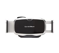 Support de Téléphone, Support de Téléphone Portable électrique Universel Réglable pour Voiture, Double Reconnaissance élégant Rotatif Universel pour Voiture Smartphones Clip pour(Argent)