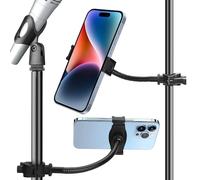 Support de téléphone, support de téléphone portable pour microphone, support de téléphone flexible réglable pour microphone, musique, batterie, pour smartphone (support de téléphone)