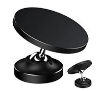 Support de téléphone - Support de voiture magnétique pliable à 360 degrés pour les smartphones, aimants en néodyme de qualité industrielle, corps en métallique amortissant les vibrations