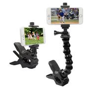 Support de telephone Suptig Bureau en chariot en chariot a col en bouche de bilan Clip de serrage de telephone portable pour le support de teleph