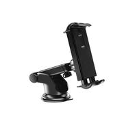 Support de téléphone/tablette pour tableau de bord de voiture, rotation à 360, ventouse, fixation sur pare-brise, angle de pince réglable.