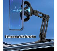 Support de téléphone universel à 360 pour fenêtre de voiture, support magnétique rétractable