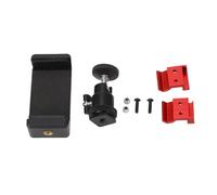 Support de téléphone universel pour TRAXXAS TX TQI Porte-émetteur à émetteur durable stable réglable pour les voitures RC Aluminium Base ABS Plastique 4 pièces Kit (Rouge)