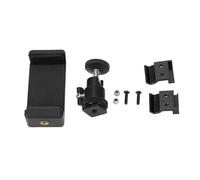 Support de téléphone universel pour TRAXXAS TX TQI Porte-émetteur à émetteur durable stable réglable pour les voitures RC Aluminium Base ABS Plastique 4 pièces Kit (Noir)