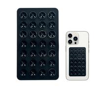 Support de téléphone - Ventouse Double Face, étui en Silicone pour téléphone Portable | Support Compact pour Smartphone avec Prise en Main pour Selfies, vidéos, Chat, latéral, antidérapant, adhésif