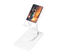 Support de téléphone Village de Noël, support de bureau réglable pour iPhone et tous les téléphones, rotation à 360°, pliable intégré, base carrée