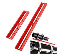 Support de télescope, base en alliage d'aluminium, guide multifonctionnel, plaque de montage en queue d'aronde, support de poignée pour télescope astronomique (rouge) (220 mm)