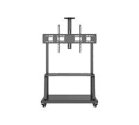 Support de télévision Amovible avec Roue Salle conférence Machine intégrée écran d'affichage Chariot Sol supportant téléviseur(55-120 inch Dedicated Bracket)