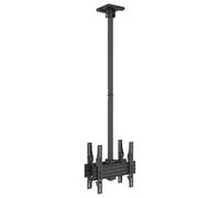 Support De Télévision M Pour Plafond Pro Jumeau, 2x 32" À 75" - 7350073738892