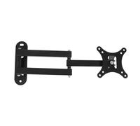 Support de télévision Murale télescopique - Support Rotatif, matériau en Acier Durable, Installation Facile | pour Les écrans LCD 14 à 27 Pouces, moniteurs Petits Panneaux Plats, Maison,