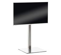 Support de télévison avec plateforme ronde ou carrée , carré/Acier inoxydable