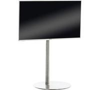 Support de télévison avec plateforme ronde ou carrée , rond/Acier inoxydable Inox