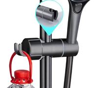 Support de Tête de Douche, Barre Coulissante De Douche Avec Crochet, Support Rotatif 360 Degrés pour Salle de Bain Adapté Seniors Hôtel Handicap Salle de Sport