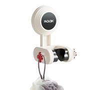 Support de tête de douche: support de montage adhésif, pas de suspension de tête de douche à angle de main réglable, support de tasse d'aspiration forte | Caddy de douche fiable pour porte de vidr