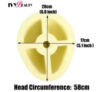 Support De Tête De Perruque De Mannequin De Crochet De Main,Support Plat De Perruque,Perruques D'entraînement,Fermeture De Dentelle Exécutive,Perruque De Cheveux De Couture - Type One Head #C