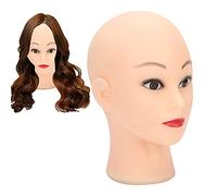 Support de Tête pour L'affichage de Perruques, Support de Tête de Perruque de Buste, Chapeaux de Tête de Mannequin Chauve Lunettes Affichant des Perruques Faisant la Pratique du Mannequin de Tête en P