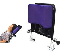 Support De Tête Universel pour Fauteuil Roulant Support De Cou Réglable Appui-tête Facile à Utiliser pour Fauteuil Roulant, Chaise De Pot Mobile Et Chaise De Voyage, Black,Purple
