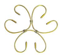 Support de tige de Monstera, treillis pour d'intérieur, cadre d'escalade décoratif en métal, clips de jardin réglables, piquets de croissance, pour vignes Monstera d'intérieur, 16,5 x