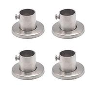 Support de tige de placard en acier inoxydable 304 pour douilles de poteau de placard Convient pour tuyau de placard jusqu'à 22 mm de diamètre extérieur Vis incluses