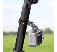 Support de tige de selle en aluminium 6061 usiné CNC et kit adaptateur pour Magicshine RN120 Trek Flare RT et plusieurs modèles de feux arrière SEEMEE (kit C)