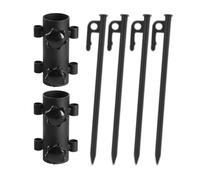 Support De Tige De Tente De Camping - Support De Tige D'auvent, Supports Universel De Poteau De Tente De Camping, Base Dabri Coupe-vent Renforcée | Équipement Extérieur Durable Pour Des Tâches D'insta