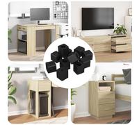 Support de tiroir Noir Copolymère PP Accessoire meuble Verrou Fermeture vidaXL v