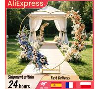Support de toile de fond en métal doré en forme de cœur 2x2m, réutilisable, pour arche de ballons et fleurs, idéal pour la décoration de mariages, anniversaires, baby showers et cérémonies de remise A
