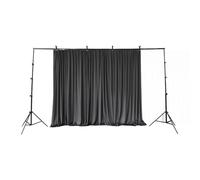 Support de toile de fond réglable, 2,8 x 3 m, hauteur réglable de 75 à 280 cm, accessoires de studio photo, portable, pour intérieur et extérieur, avec sac de transport et clips, compatible avec