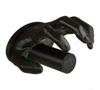 Support de toilette mural gothique avec griffe imprimée 3D pour sculpture, accessoire de salle de bain unique, noir, 15,8 x 14 cm (noir)