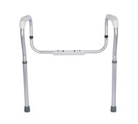 Support de toilettes âgées - Cadre de à main en aluminium, support de toilette réglable | Aide à la poignée de la salle de bain sécurisée, Rails anti-dérapage Adultes handicapés, Cadre de sécurité