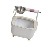 Support de toilettes pour perroquets - Facile à nettoyer - Seau amovible - Perchoir d'escalade pour petits et grands oiseaux, perruches, calopsittes