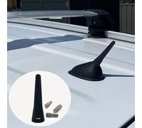 Support de toit de Radio solide FM AM DAB noir, 6.5cm de longueur, Auto universel avec vis, antenne de voiture, Mini accessoires de voiture courts 6.5cm