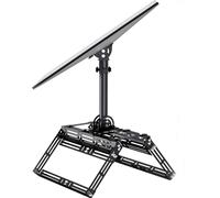 Support de toit en crête Starlink Gen 3, kit de montage rotatif à 360° compatible avec le dish standard Starlink V3, adaptateur de tuyau Starlink Gen 3 et kit de montage Starlink