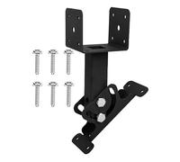 Support de toit en pergola - Ancrage robuste en fer noir de 15 cm, support de patio robuste | Travelle surélevée pour terrasse, pour cour, support pour poutres haute performance, componen