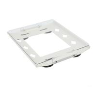 Support de toit magnétique en acier au carbone pour Mini - Design transparent, aimants revêtus de caoutchouc de 29,9 kg, sans danger pour la peinture, pour camping-car, camionnettes et bateaux (blanc)