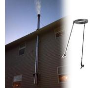 Support de Toit pour Cheminée Kit de Support de Cheminée de Toit Allongé, Support de Conduit de Poêle Contre le Vent et la Neige, Renfort de Toit Métallique pour Cheminée de Poêle(Dia 20"(50.8cm))