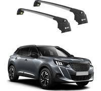 SUPPORT DE TOIT TURTLE AIR-2 , Argent PEUGEOT 2008 ALL 2020 - 2024 (SUV)