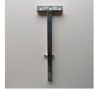 Support de toiture plat pour chenil chien sur mesure en métal 20 x 20 mm - KeniLux Gris