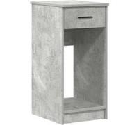 vidaXL Support de tour d'ordinateur avec tiroir – Gris béton 35x45x77 cm