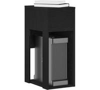 Support de tour d’ordinateur vidaXL avec tiroir Noir 30x44x74 cm 858732 Noir G