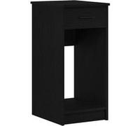 vidaXL Support de tour d'ordinateur avec tiroir 35 x 45 x 77 cm Noir