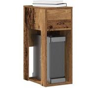 Support de tour d’ordinateur vidaXL avec tiroir Vieux bois 30x44x74 cm 858738 Marron G