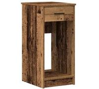 vidaXL Support de tour d'ordinateur avec tiroir vieux bois 35x45x77 cm, support de tour de PC, support de bureau de support de PC, stockage de tour d'ordinateur