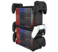 Support De Tour De Stockage De Jeu Premium, Support Stocke Des Jeux Ou Des Étuis À Disque Support De Contrôleur De Support De Stockage Pour Sony Playstation 5