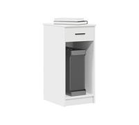 vidaXL Support de tour d'ordinateur avec tiroir blanc 35x45x77 cm 858740