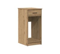vidaXL Support de tour d'ordinateur Chêne artisanal avec tiroir 35×45×77 cm Marron G