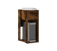 vidaXL Support de tour de PC avec tiroir chêne fumé 30x44x74 cm