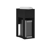 vidaXL Support de tour d'ordinateur avec tiroir Noir 30x44x74 cm