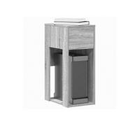 Support de tour d'ordinateur avec tiroir Sonoma gris 30x44x74 cm 858736